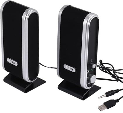 Sreuyong NEW 120W USB Power Desktop Computer Notebook Audio Speaker 3.5mm Earphone Jack