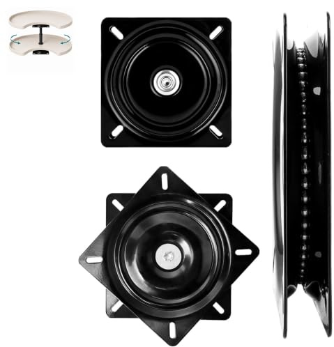 Ajxwde Universal Möbel Drehteller, Metall Möbel Drehteller, 360° Grad Swivel Drehplatte, Schwerlast Swivel Drehplatte,156 * 156 * 23mm, Drehbeschlag Für Hocker, Tische, Bücherregale (6 inch)
