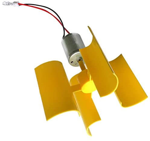 SiaBiced Mini Generador Eólico Juego de Turbina de Viento Generador Motor de Modelo Eólico Miniatura Juguete Inteligencia DIY Adecuado para Enseñanza Práctica