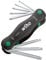 Wiha Multitool PocketStar® TORX 8-tlg., per Tastendruck schneller Zugriff, als Längs- und Quergriff einsetzbar, all-in-one Werkzeug (23047)
