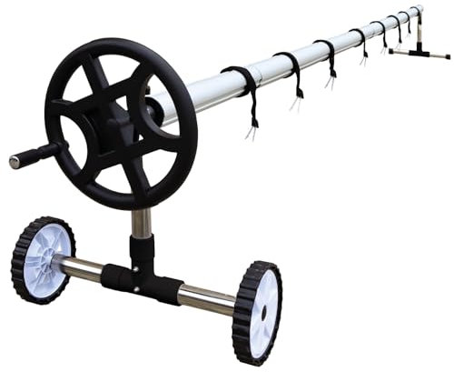 Linxor - Enrouleur de bâche à Bulles pour Piscine Extensible de 1 m à 6 m + Système d'attache