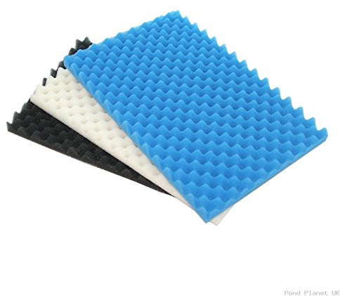 Kockney Koi Yamitsu 3 Piece Garden Pond Fish Filter Foam Media Sponge Set 18 x 25