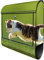 banjado® Design Briefkasten mit Jagende Katze 38,5x46,5x13cm & 2 Schlüssel - Briefkasten Stahl schwarz mit Zeitungsfach pulverbeschichtet - Postkasten A4 Einwurf inkl. Montagematerial