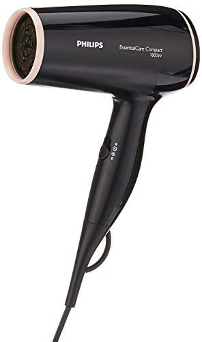 Philips Essential Care BHD004/03 Haartrockner, 1800 W, Gleichstrom, Schwarz, mit Loch im Griff, 1,8 m, 1800 W, 220-240 V
