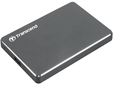 Transcend 2TB Portable Hard Drive USB Type-C 3.1 Gen 1 StoreJet Gray -TS2TSJ25C3N