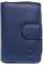 LOLUNA® Porte-Monnaie Cuir Fermeture hermétique - Portefeuille - Compagnon - spacieux et Fonctionnel pour Ranger 9 Cartes - Billet - Monnaie - identité - permis - Idée Cadeau pour Femme - Bleu Marine