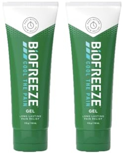 Biofreeze Cooling Gel, 118ml X 2, Pain Relief, Joint Pain, Muscle Pain Relief Gel, Arthritis Pain Relief Knee, Fast Acting, Easy To Use, Muscles, Bones And Joints, Pain and Fever