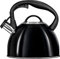 Smile MCN13/C Hervidor Inducción, Tetera con Silbato, Todo Tipo de Cocinas, 3 L, Acero Inoxidable, Mango Tacto Frío, Negra