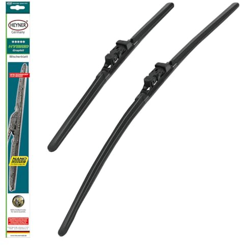 HEYNER® Scheibenwischer Set passend für Dacia DOKKER (05.2015-10.2024) HYBRID Flachbalkenwischer Frontscheibenwischer