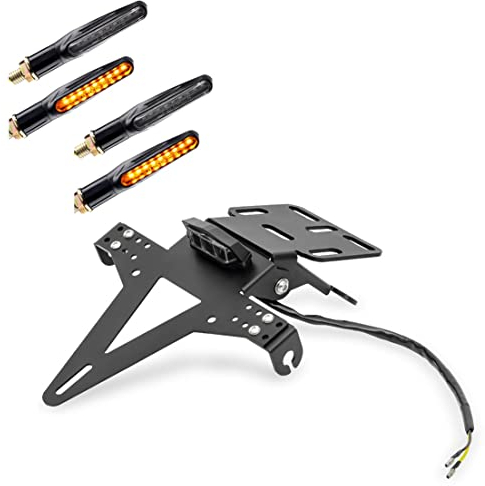 Set Kennzeichenhalter + 4X LED Blinker für Honda CB 650 F/R KZ4