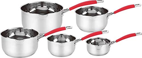 HAUSSMANN heritage -Série de 5 piéces Casserole Professionnel Acier Inoxydable- Tous Feux Dont Induction
