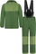 normani Kinder Winter Set - wasserdichte Ski Winterhose mit Hosenträgern und Winterjacke Schneeanzug Ski Set für Jungen und Mädchen Farbe Oliv Größe 98-104