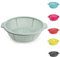 Plastic Colander Food Sieve Strainer Basket for Food Washing Draining Pasta Spaghetti Rice Salad Vegetable Kitchen Cooking Hobby (31cm - Mint Green)