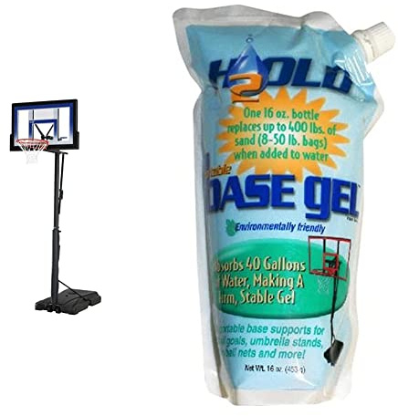 Lifetime 51550 48 Inch Portable Basketball Hoop & BaseGel Basketball Goal Portable Bases Polymer, 16-Ounce