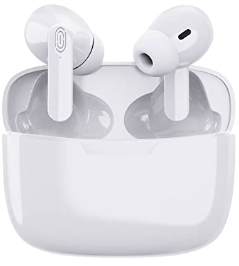 Auriculares para Traductor de Idiomas, Admite Traducción en Línea de 84 Idiomas en Tiempo Real, Traductor de Idioma de Voz Instantáneo con Bluetooth Y Aplicación, Traducción Simultánea(Blanco)