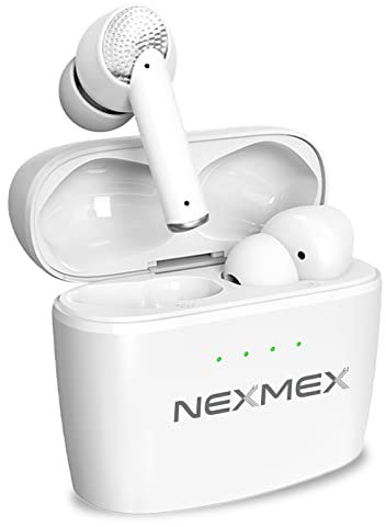 In-Ear Bluetooth 5.3 kabelloser Kopfhörer kompatibel für Samsung Galaxy Serie ANC Ohrhörer Geräuschunterdrückung, Smartphone:Samsung Galaxy S6, Farben:Weiss