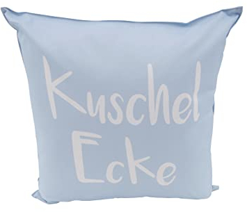 CB Home & Style Outdoor Garten Kissen Wasserabweisend Wasserfest 45 x 45 cm mit Füllung (Kuscheleckehellblau)