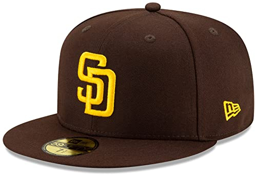 New Era MLB 59FIFTY Team Color Authentic Collection Fitted On Field Game Cap Hat (as1, Numeric, Numeric_7_and_7_eighths, Colorado Rockies), Braun, 7.875