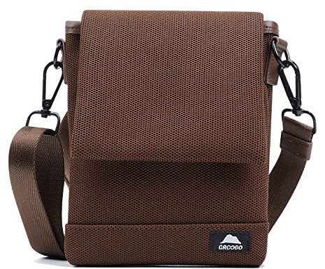 CLAPE Herrentasche zum Umhängen Klein Crossbody Umhängetasche Unisex Mini Messenger Bag Handytasche mit Schultergurt Handy Geldbörse Citytasche