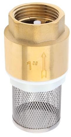 PNXKTXO DN25 1 Brass Foot Valve for Water Pump with Non Return Filter