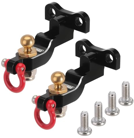 INJORA Drop-Kupplung Empfänger CNC-Aluminium Haken für 1/18 RC Crawler TRX4M Upgrade