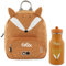 Personalisierter Kinderrucksack mit Namen, Trixie Fuchs-Design, Ideal für Kindergarten, Kita, Verstellbare Gurte, Kinderfreundliche Reißverschlüsse, Optional mit Trinkflasche