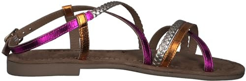 Tamaris Damen Sandaletten, Frauen Sandalen,Freizeitschuhe,offene Schuhe,Strandschuhe,Riemchensandalen,elegant,Sommerschuhe,Fuxia Comb,41 EU