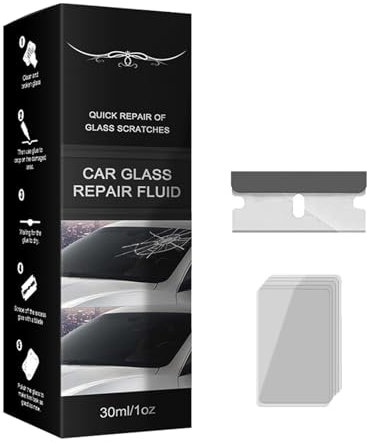 Glass Repair Fluid For Car Windshield,Window Glass Crack Repair Liquid,Nano Glass Repair Fluid,Windscreen Repair Kit,Glass Repair Kit,Windscreen Chip Repair Fluid,Car Glass Scratch Remover Fluid,30ML