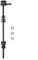 Gettimore Gate Drop Bolt, 12 Cane Bolt Gate Drop Rod, Heavy Duty Wrought Iron Black Gate Hardware Ground Latch for Wooden Gates, Driveway Gates