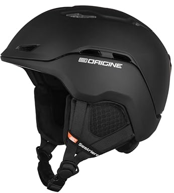 ORIGINE Casco da Sci Snowboard per Sport sulla Neve per Uomo Donna con Fodera Rimovibile Lavabile (SOLID BLACK,M)