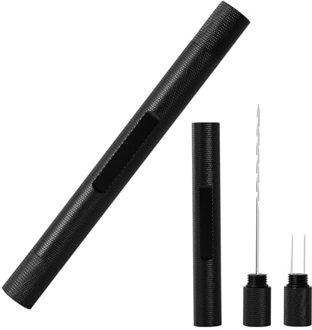 Goshentech Punch Tool Set,Ventilator Needle,Draw Enhancer Tool Needle(Black)