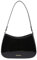 HiTotes Borsa a Tracolla Rossa da Donna in Pelle Verniciata Y2K, Mezzaluna Hobo con Manico Superiore, A01-Nero, 25cm