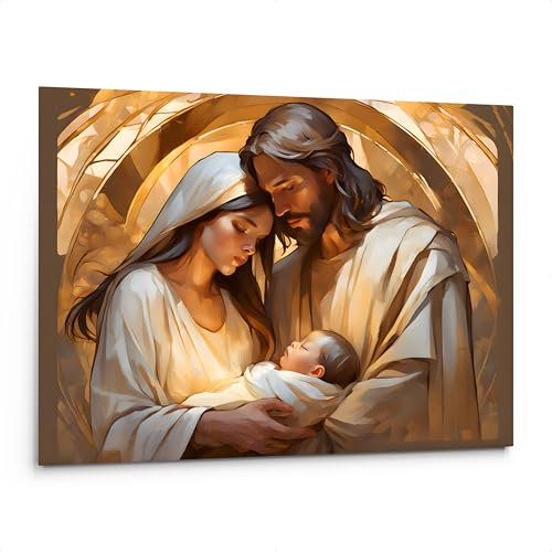 emmena - Bild Heilige Kunst - Krippe - Heilige Familie - Unendliche Liebe - 40x30 cm