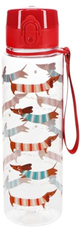 Rex London Drinks bottle with push button lid 700ml - Sausage Dog