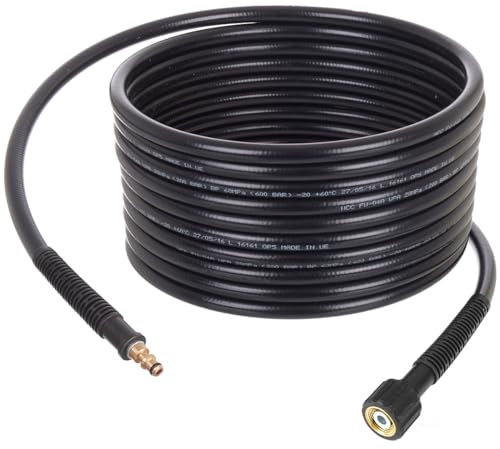 TECHKAR Flexible haute pression 200bar 5m de long compatible avec le nettoyeur haute pression Lavor STM Wave Skipper M22 (tige intérieure 15mm)