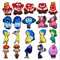 Yangsiw 20 Pcs Inside Out Shoe Charms,Garden Shoes Cartoon Decoration Shoe Charm Pack for Girls Boys and Adult,Bracelet Wristband Charms Party Gifts