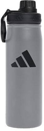 adidas Mixte Metal Bottle Screw Top 0.6 liter, grey/black, One size