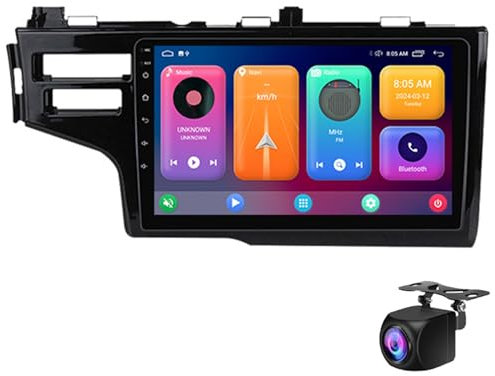Auto Stereo Für Hon-da Jazz Fit 2014-2020 Mit Carplay Android Auto, 9 'touchscreen Car Radio Mit Backup-kamera, Bluetooth Car Audio Receiver, Support Mirror Link Bass Usb Fm/am Radio(Size:M6:8+128GB)