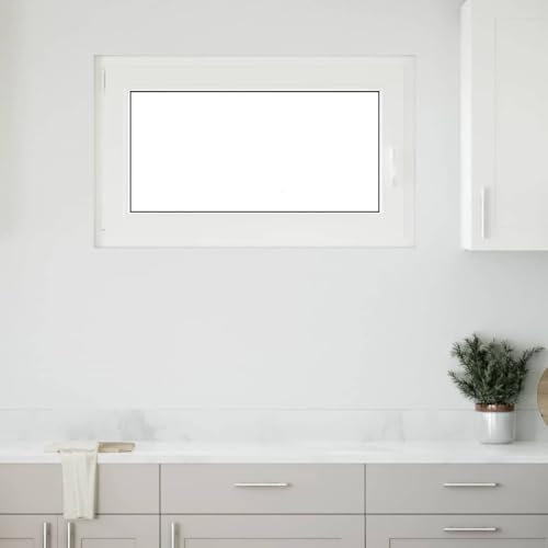 Gecheer Ventana de sótano RISOR 100x60cm oscilobatiente DIN Izquierda,Puerta Balconera Persiana Privacidad,Protección contra la luz y el deslumbramiento