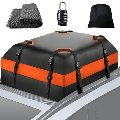 HLTTXS Bolsa de Techo para Coche para Citroen C3 Picasso/C4 Cactus, Impermeable, con Alfombrilla Antideslizante, Bolsa de Cubo de Almacenamiento,A/15cubic Feet(112 * 86 * 43)