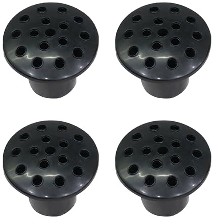 Geavonyg 2/4Pcs Kunststoff Grab Vase Einsatz Memorial Grabsteine ​​Halter Mit Deckel Outdoor Einsatz Friedhof