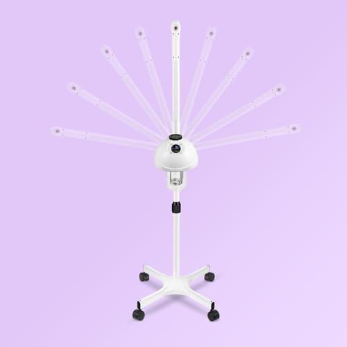 Professioneller Gesichtsdampfer, Vaporizador Gesichtsbehandlung mit Dampf einstellbar & Timer, beweglicher Arm, Vorheizen Ästhetiker Dampfgarer, Home Beauty Salon SPA