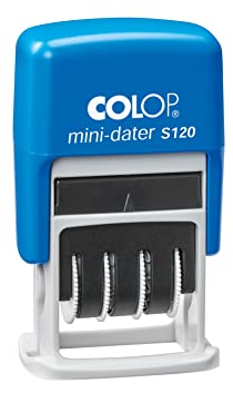 COLOP S120 Mini-Dater, Abdruckfarbe schwarz, Datum DEUTSCH, klein