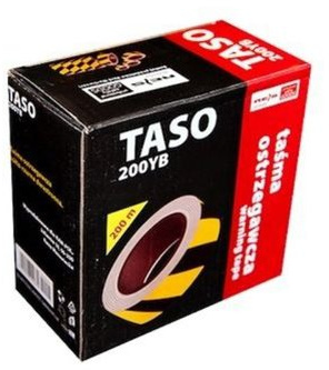 0,02/m 600m Absperrband aus hochwertiger, schwarz/gelb doppelseitiger bedrückt PE-LD-Folie