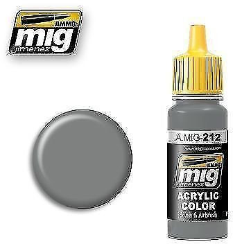 AMMO munitions Mig-0212 FS 26373 Gris argenté peintures acryliques (17 ML), Multicolore