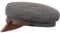 Sterkowski Maciejowka Model 1 Mütze | Wolle Schirmmütze für Herren und Frauen | Schirmmütze Herren Elbsegler Mütze Herren Schirmmütze Damen Chauffeur Mütze Visor Cap Damen 58 cm Grau/Braun