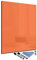 Glas-Magnettafel Orange 60x80 Pinnwand Wand mit Zubehör Whiteboard Küche Deko Büro Office