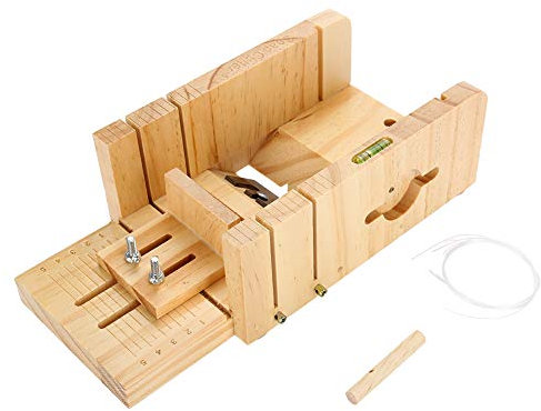 Walfront Seifenschneider, Multifunktional, Praktisch, Verstellbar, Holz, Seifenschneider