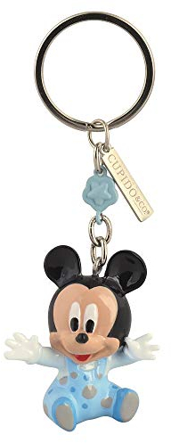 Formoso Bomboniera Topolino Mickey Mouse Disney Porta Chiavi in resina Celeste art 69502