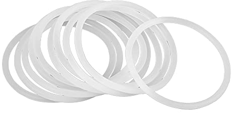 X AUTOHAUX Silicone O-Rings, 55mm OD 48.8mm ID 3.1mm Width VMQ Seal Gasket for Compressor Valves Pipe Repair, White, Pack of 10
